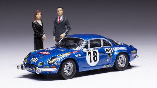 Immagine di ALPINE REN.1800 S N.18 WINN.RALLY MONTE C.1973 W/FIG.ANDRUET/PETIT 1:43