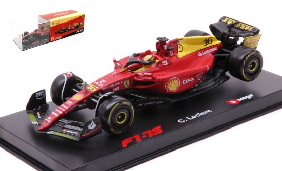 Immagine di FERRARI F1-75 N.16 CHARLES LECLERC MONZA 2022 75th ANNIV.SIGNATURE 1:43