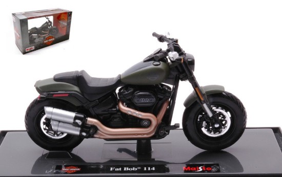 Immagine di HARLEY DAVIDSON FAT BOB 114 OLIVE MATT 1:18