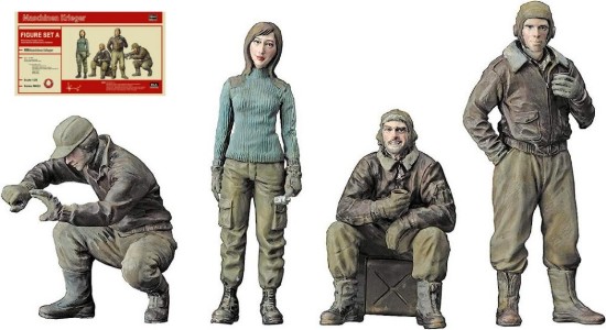 Immagine di MA.K FIGURINOE SET A MERCENARI TROOPS KIT 1:20