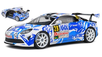 Immagine di ALPINE A110 N.28 RALLY DU VAR 2021 NIGHT VERSION DELEC./DE CASTELLI 1:18