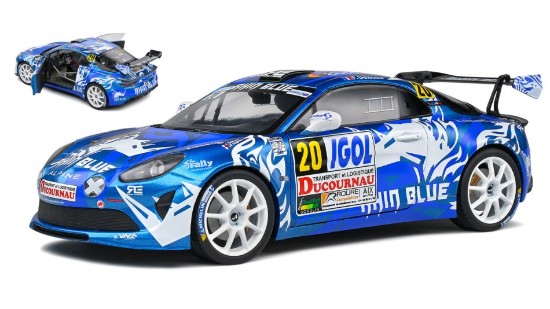 Immagine di ALPINE A110 N.20 RALLY DU VAR 2021 NIGHT VERSION DELECOUR/GUIGONNET 1:18