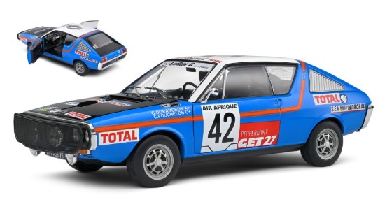 Immagine di RENAULT R17 MK1 N.42 RALLY ABIDJAN NICE 1976 POUCHELON/DORANGEON 1:18