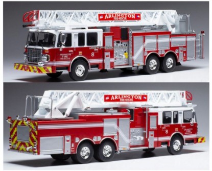 Immagine di SMEAL 105 RM ARLINGTON FIRE RESCUE DREHLEITERWAGEN 1:43