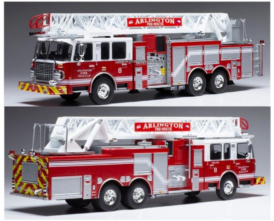 Immagine di SMEAL 105 RM ARLINGTON FIRE RESCUE DREHLEITERWAGEN 1:43