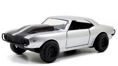 Immagine di CHEVY CAMARO FAST & FURIOUS 7 OFF ROAD 1967 SILVER 1:24