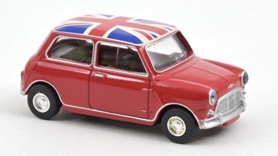 Immagine di MINI COOPER S 1964 TARTAN RED WITH FLAG ON ROOF 1:54