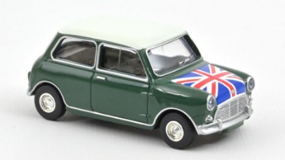 Immagine di MINI COOPER S 1964 ALMOND GREEN AND FLAG ON BONNET 1:54