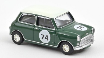Immagine di MINI COOPER S 1964 ALMOND GREEN WITH NUMBER 74 1:54