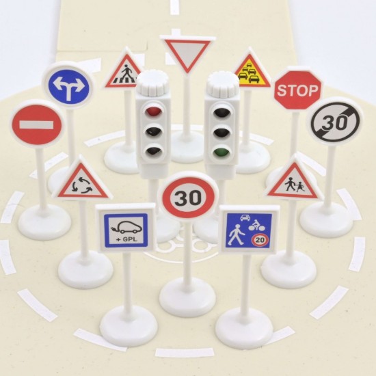 Immagine di SEGNALI STRADALI TRAFFIC SIGNS 1:43