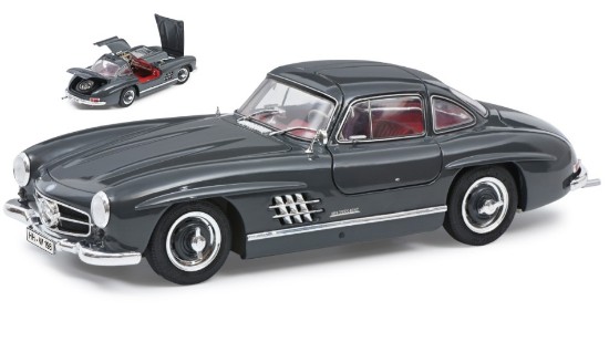 Immagine di MERCEDES 300SL COUPE GULLWING 1954 GREY 1:18