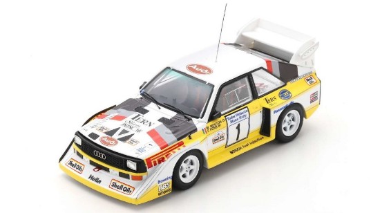 Immagine di AUDI SPORT QUATTRO S1 N.1 MANX RALLY 1985 M.MOUTON-F.PONS 1:43