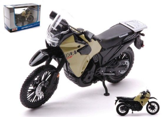 Immagine di KAWASAKI KLR 650 SAND COLOR/BLACK 1:18