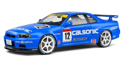 Immagine di NISSAN GT-R (R34) STREETFIGHTER CALSONIC TRIBUTE 2000 BLUE 1:18