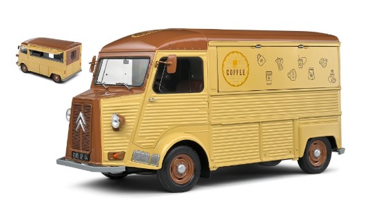 Immagine di CITROEN TYPE HY VAN CAFE AMBULANT 1969 CREAM/BROWN 1:18