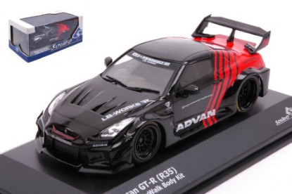 Immagine di NISSAN GT-R (R35) LB WORKS COUPE ADVAN 2016 BLACK RED 1:43