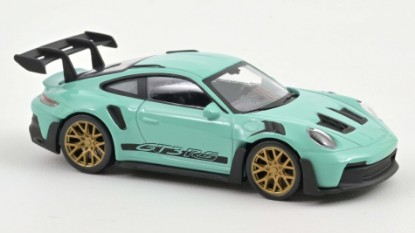 Immagine di PORSCHE 911 GT3 RS 2022 MINT GREEN WITH BLACK STICKERS JET CAR 1:43