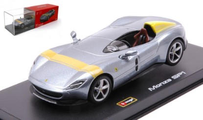 Immagine di FERRARI MONZA SP1 CONVERTIBLE SILVER/YELLOW SIGNATURE 1:43