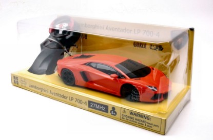 Immagine di LAMBORGHINI AVENTADOR ORANGE RADIOCOMANDO 1:28