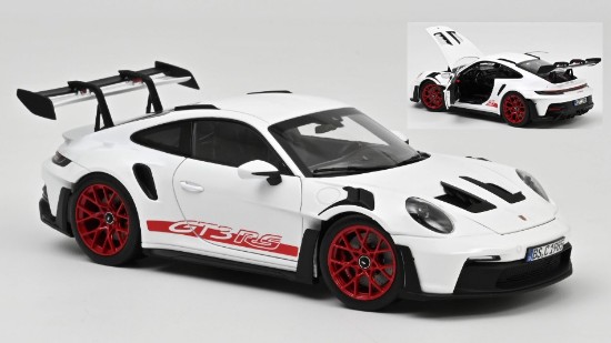 Immagine di PORSCHE 911 GT3 RS 2022 WHITE & PYRO RED 1:18
