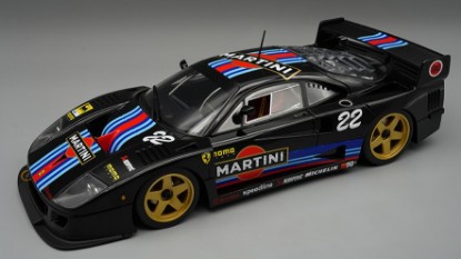 Immagine di FERRARI F40 LM 1996 BLACK/DECALS WITH GOLD WHEELS 1:18