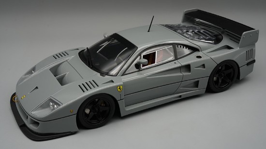 Immagine di FERRARI F40 LM 1996 PRESS VERSION GRIGIO MEDIO WITH BLACK WHEELS 1:18