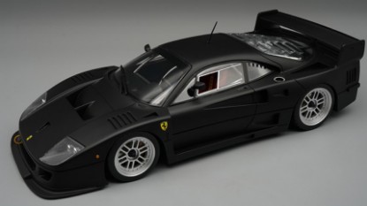 Immagine di FERRARI F40 LM 1996 PRESS VERSION MATT BLACK WITH BBS SILVER WHEELS 1:18