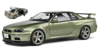 Immagine di NISSAN GT-R (R34) 1999 MET.GREEN 1:18