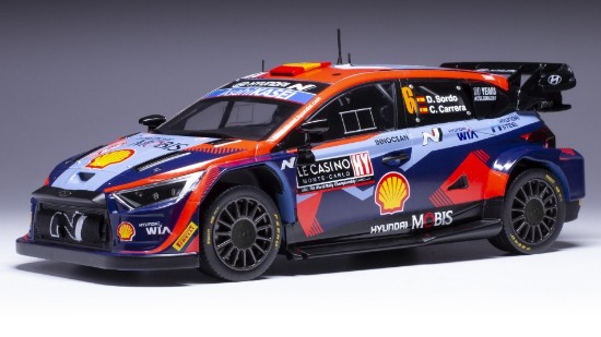Immagine di HUYNDAI i20 N N.6 WRC1 RALLY MONTE CARLO 2023 SORDO/CARRERA 1:18

