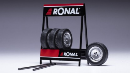 Immagine di SET 4 WHEELS RONAL TURBO MATT CHROME 1:18
