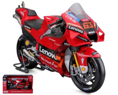 Immagine di DUCATI DESMOSEDICI N.63 WORLD CHAMPION MOTO GP 2022 PECCO BAGNAIA 1:6