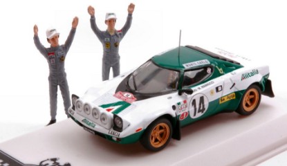 Immagine di LANCIA STRATOS HF N.14 WINN.RALLY MONTE C.1975 W/FIG.MUNARI/MANNUC.1:43