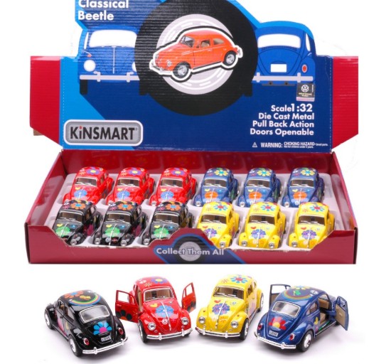 Immagine di VW CLASSICAL BEETLE 1967 HAPPY FLOWER (5057DF) 1:32 cm 12