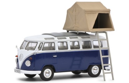 Immagine di VOLKSWAGEN T3b CAMPER 1962 BLUE/WHITE 1:43