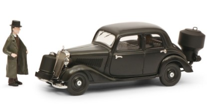 Immagine di MERCEDES 70V GASOGENO HOLZVERGASER WITH FIGURE 1949 BLACK 1:43