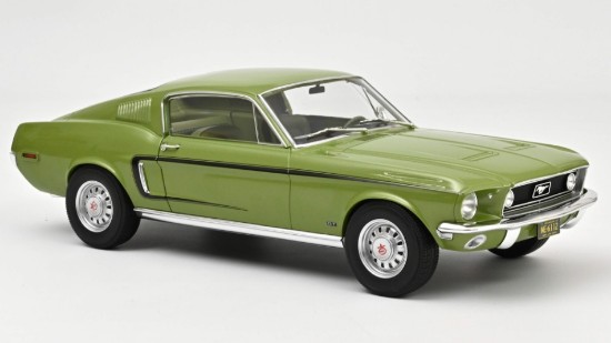 Immagine di FORD MUSTANG FASTBACK GT 1968 LIGHT GREEN METALLIC 1:12