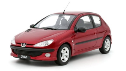 Immagine di PEUGEOT 206 S16 1999 RED 1:18