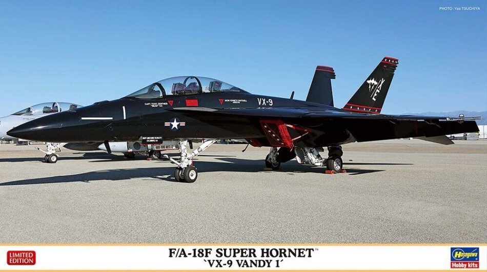 KIT MODELLINO AEREO STATICO HASEGAWA FA-18F SUPER HORNET VX9 VANDY 1 SCALA 1:72