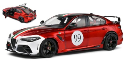 Immagine di ALFA ROMEO GIULIA GTA-M 2022 TRICOLORE MUGELLO 1969 LIVERY RED 1:18