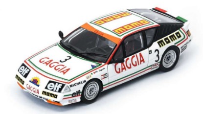 Immagine di ALPINE V6 TURBO N.3 EUROPA CUP CHAMPION 1986 MASSIMO SIGALA 1:43