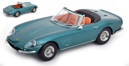 Immagine di FERRARI 275 GTB4 NART SPYDER 1967 W/REMOVABLE SOFTTOP MET.GREEN 1:18