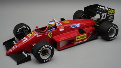Immagine di FERRARI 156-85 CANADA GP 1985 MICHELE ALBORETO W/DRIVER 1:18