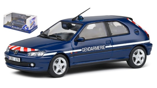 Immagine di PEUGEOT 306 S16 GENDARMERIE 1998 BLUE 1:43