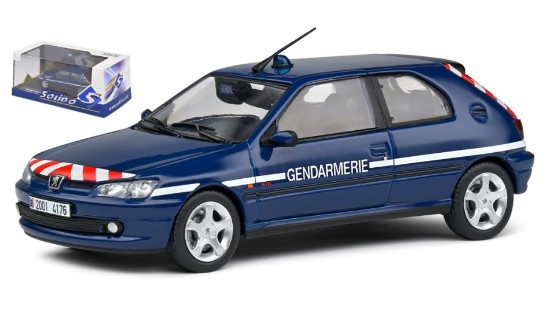 Immagine di PEUGEOT 306 S16 GENDARMERIE 1998 BLUE 1:43
