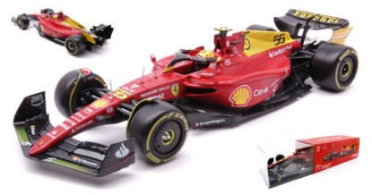 Immagine di FERRARI F1-75 N.55 CARLOS SAINZ MONZA 2022 75th ANNIV.W/HARD CASE 1:24