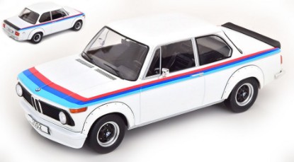 Immagine di BMW 2002 TURBO 1973 WHITE/DECORATED 1:18