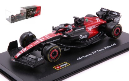 Immagine di ALFA ROMEO F1 C43 N.77 2023 VALTTERI BOTTAS SIGNATURE W/HELMET 1:43