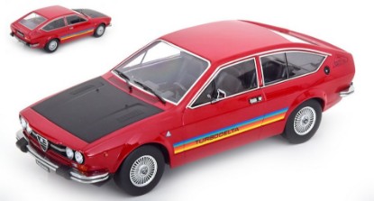 Immagine di ALFA ROMEO GTV 2000 TURBODELTA 1979 RED/FLATBLACK 1:18