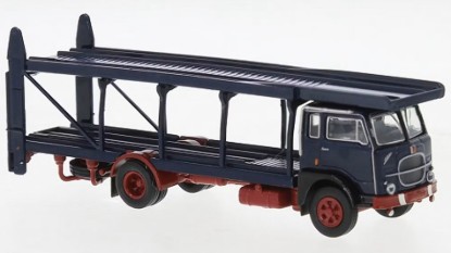Immagine di FIAT 642 CAR TRANSPORT DARK BLUE/DARK RED 1:87