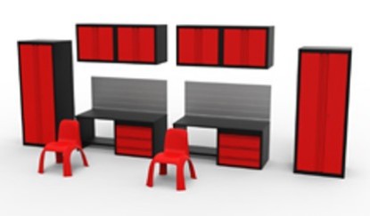 Immagine di SET ACCESSORIES GARAGE - STORAGE FULL METALLIC 1:43